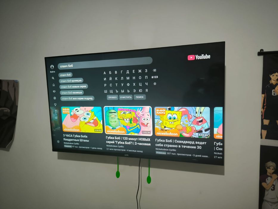Смарт телевизор LVG 110 см smart tv WiFi YouTube