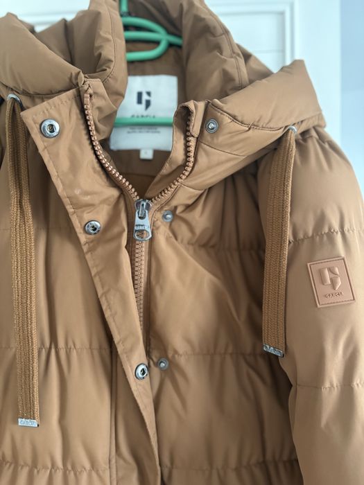 Дълго кафяво дебело яке Garcia