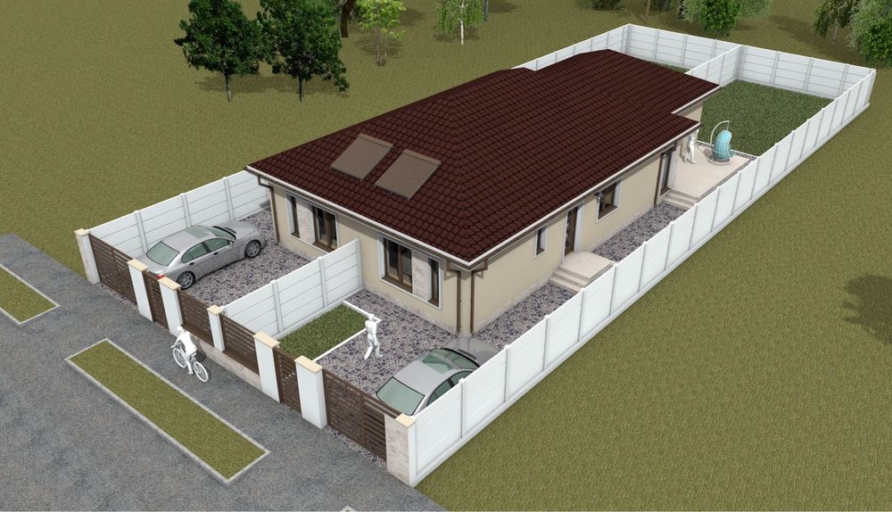 Duplex în Mosnita Noua(sat Albina),parter,pret 105.000€,la cheie!