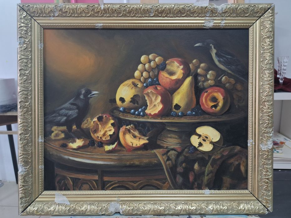 "Остатки роскоши" Картина акрилом. 40×50.