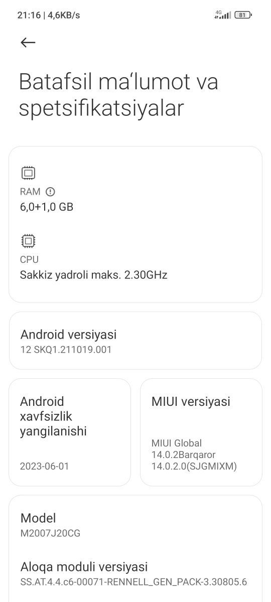 Poco x3 nfs 64gb zaryadchigi bor