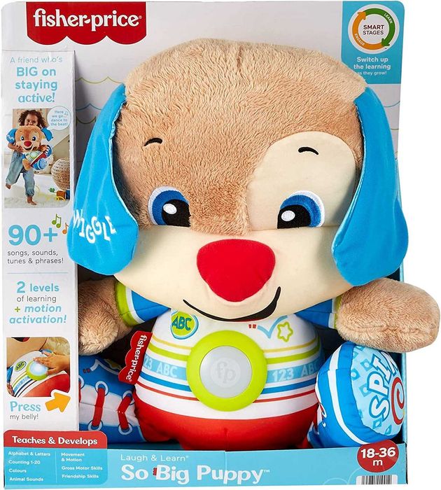 Fisher Price Голямо Образователно Куче Плюшена играчка 40см