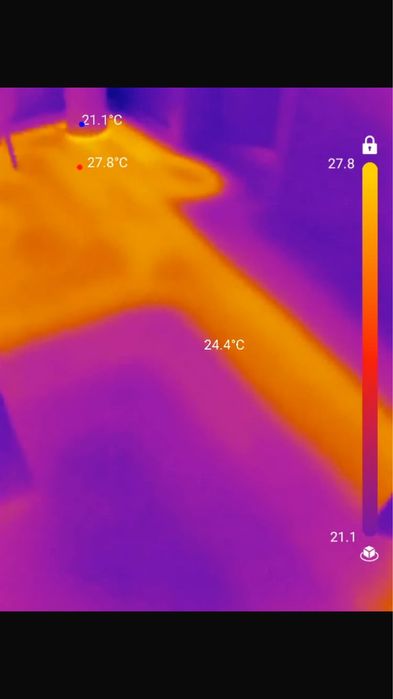 Servicii termografie termografiere pardoseala izolatii cu Topdon