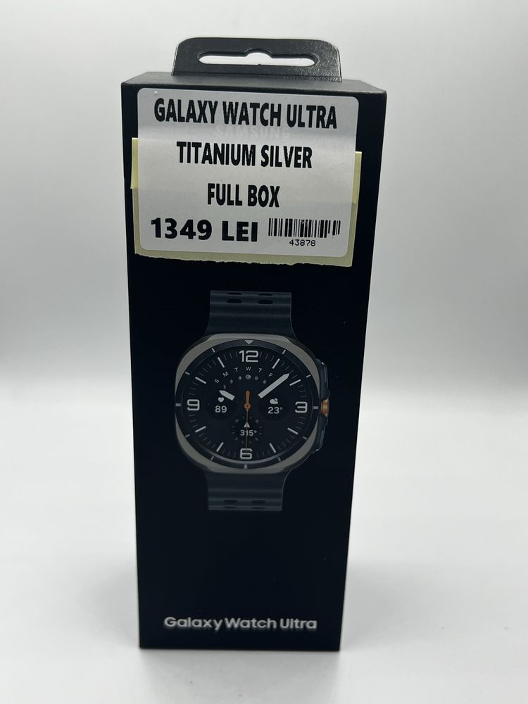Galaxy watch ultra titanium silver full box #43878