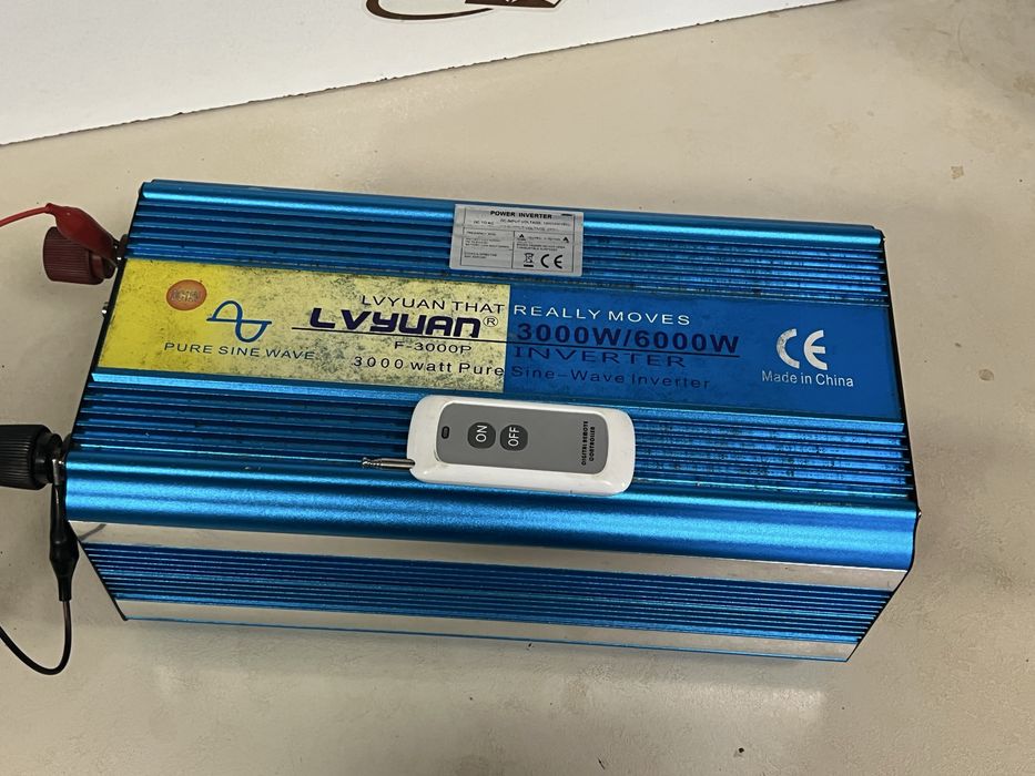 Инвертор преобразовател пълна чиста синусоида 12v - 220v - 6000W