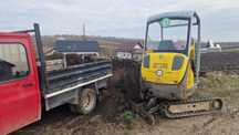 Execut lucrări cu excavatoras
