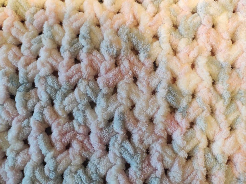 Плетено одеяло за момиче