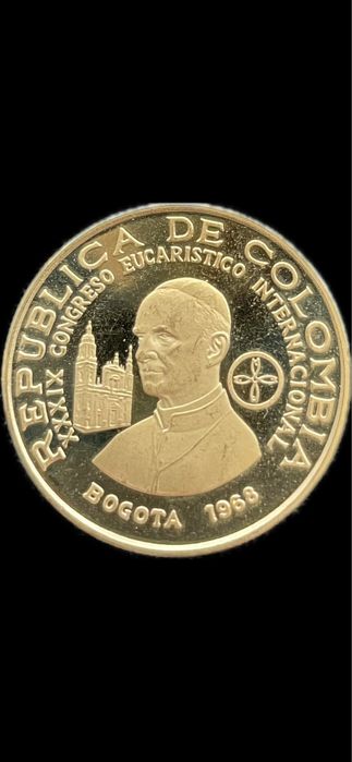 Златна монета 100 франка Монако.