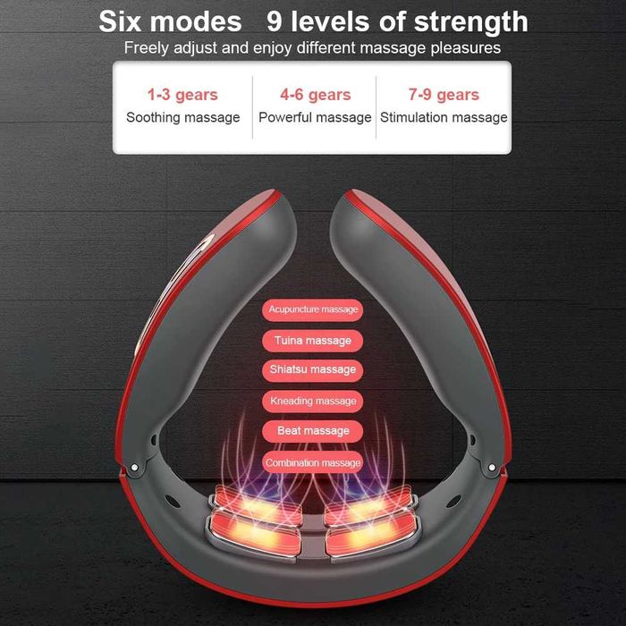 Masaj electric cu puls pentru gât umăr - Transport gratuit