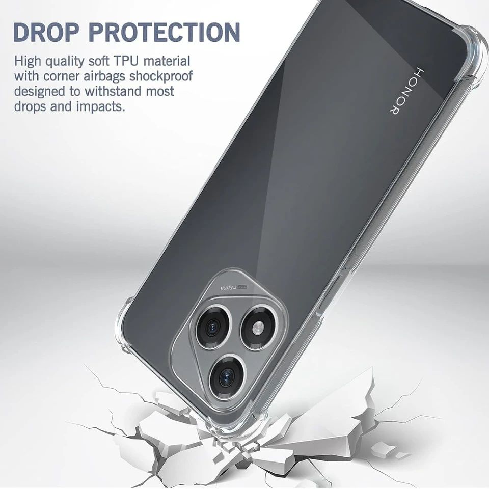 Honor 400 Pro / 400 Lite / 400 /Удароустойчив силиконов прозрачен кейс