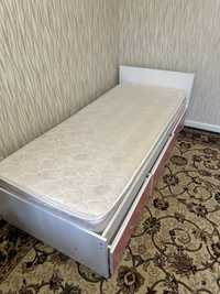 Односпальная кровать с матрасом 5000тг