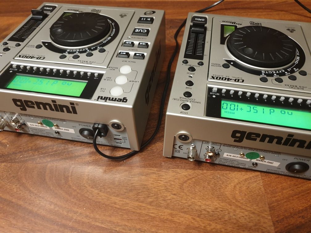 2x Consola Gemini cd 400X profesional Dj