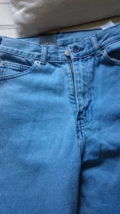 Blugi DR denim jeans makers talie inalta w25 noi bleu inele