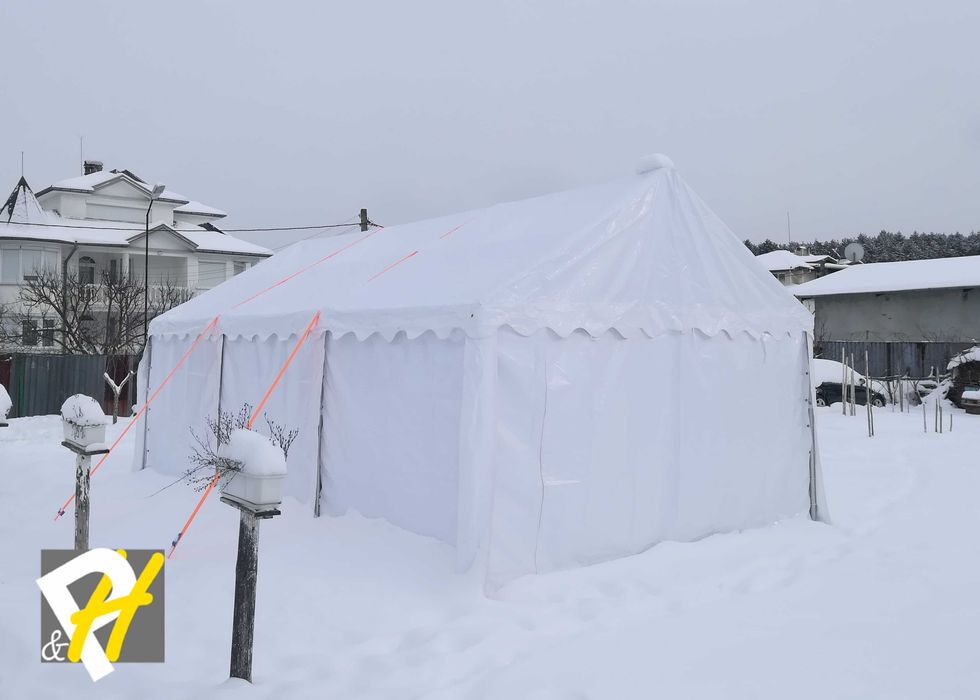 Тента Шатра 3X8 м - дебели 50мм тръби, водоустойчив PVC 550 гр/м2