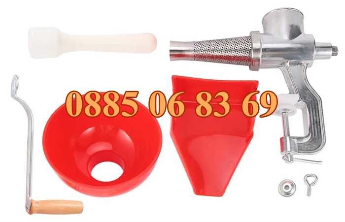 Алуминиева ръчна доматомелачка, машинка за мелене на домати,