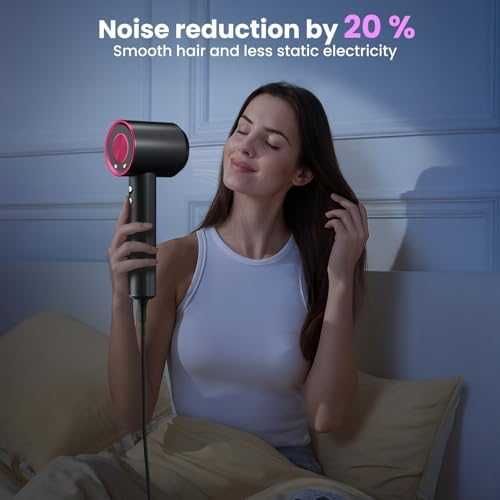 Нов Мощен йонен сешоар 110000RPM 200M йони 3 скорости 4 температури