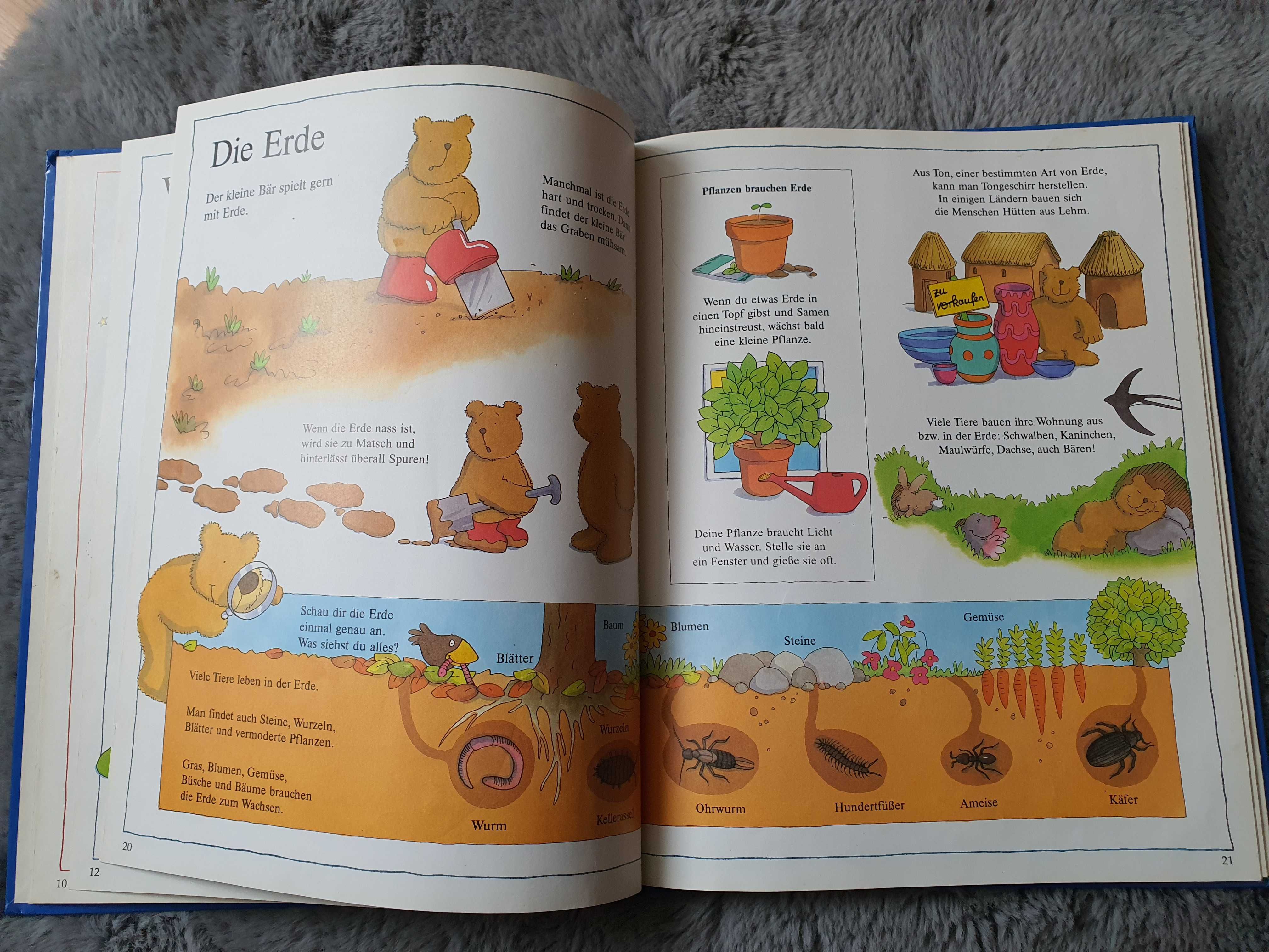 Ursuletul la grădinita. Carte mare cu imagini color in limba germana