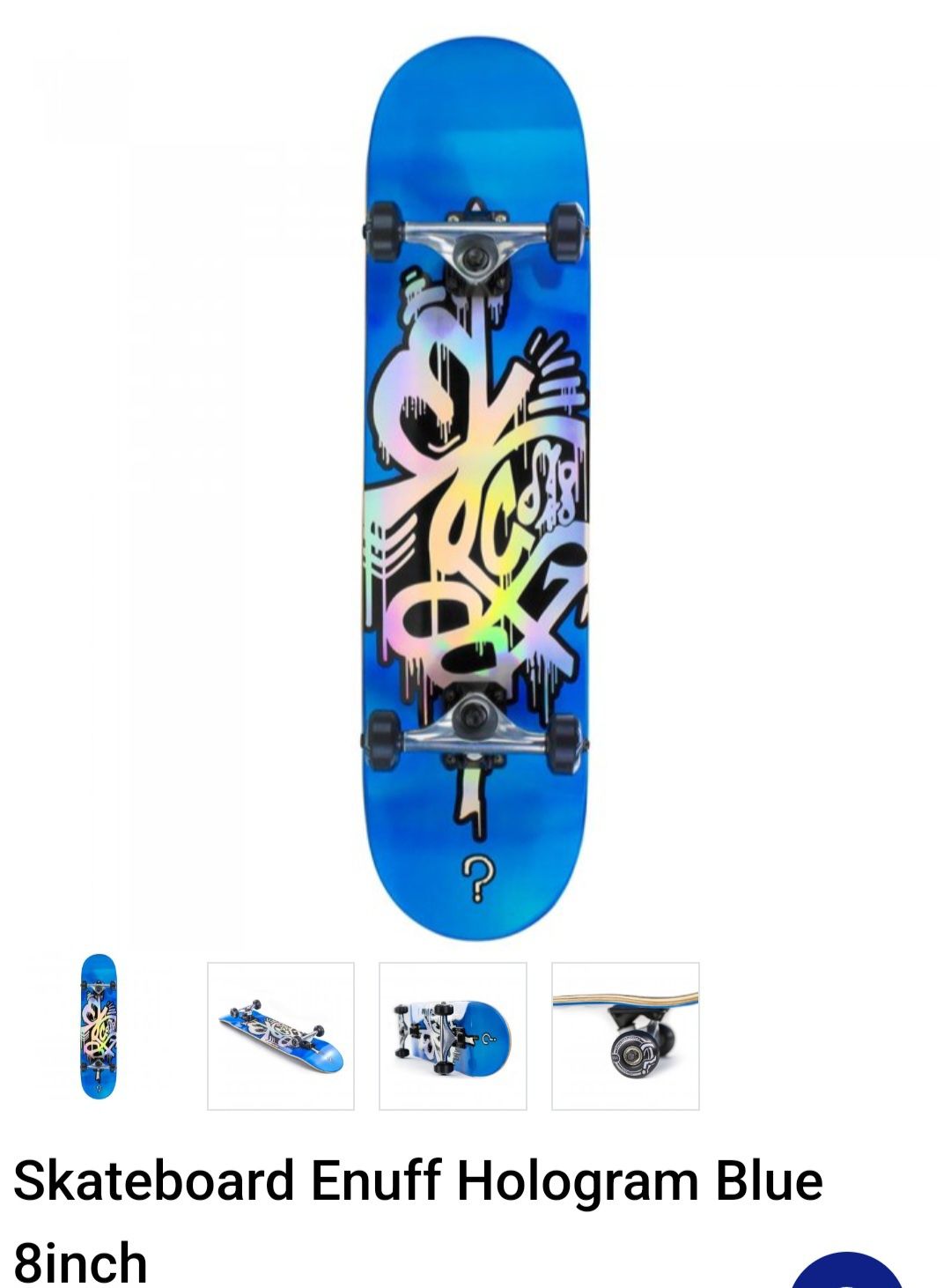 Skateboard Enuff Hologram Blue
8inch