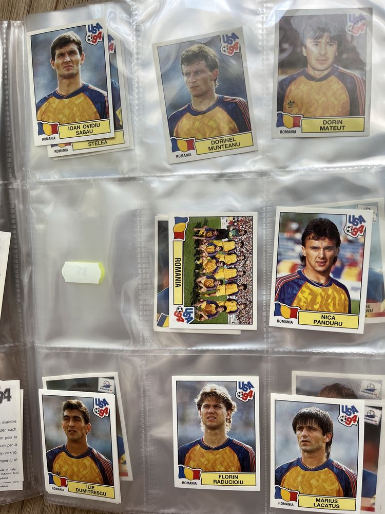 Panini Jucatori Romani din Cupa Mondiala 1990 1994 1998