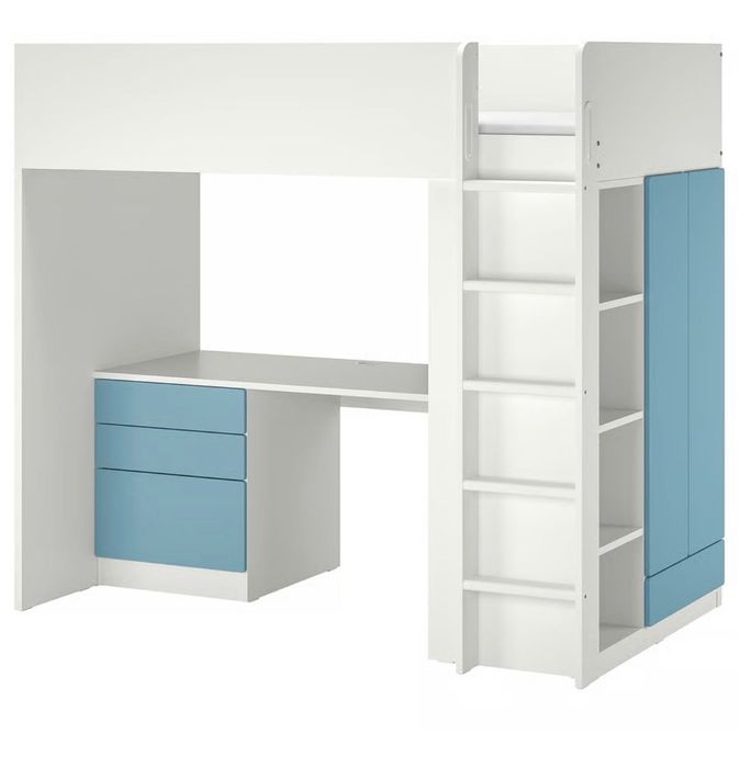 Vand pat etajat Ikea, cu birou si dulap