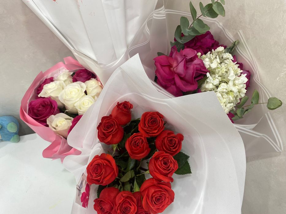 Букеты цветы разные