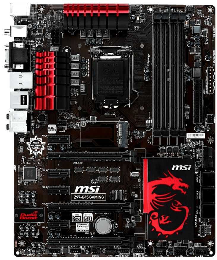 Дъно Дънна платка MSI Z97-G45 GAMING 1150 32GB DDR3 OVERCLOCK