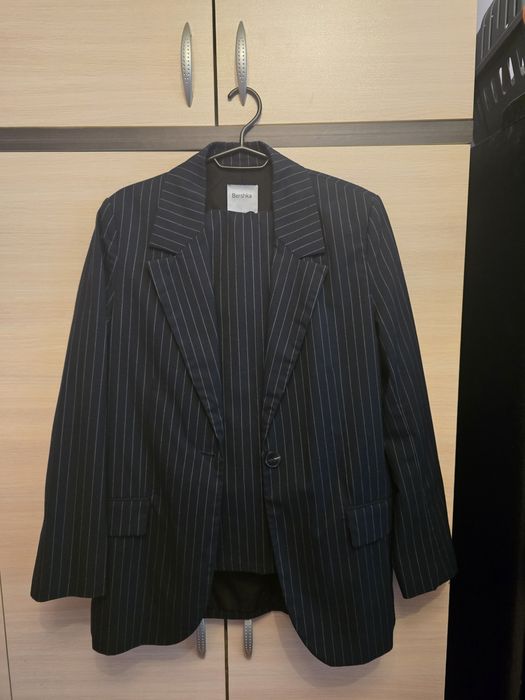 Костюм Bershka тъмносин