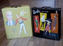 Куфарчета-гардероби за кукли Барби и Кен от 60-те, Barbie