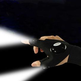 Светещи ръкавици чифт LED светлина ръкавици за рибари ловджии къмпинг