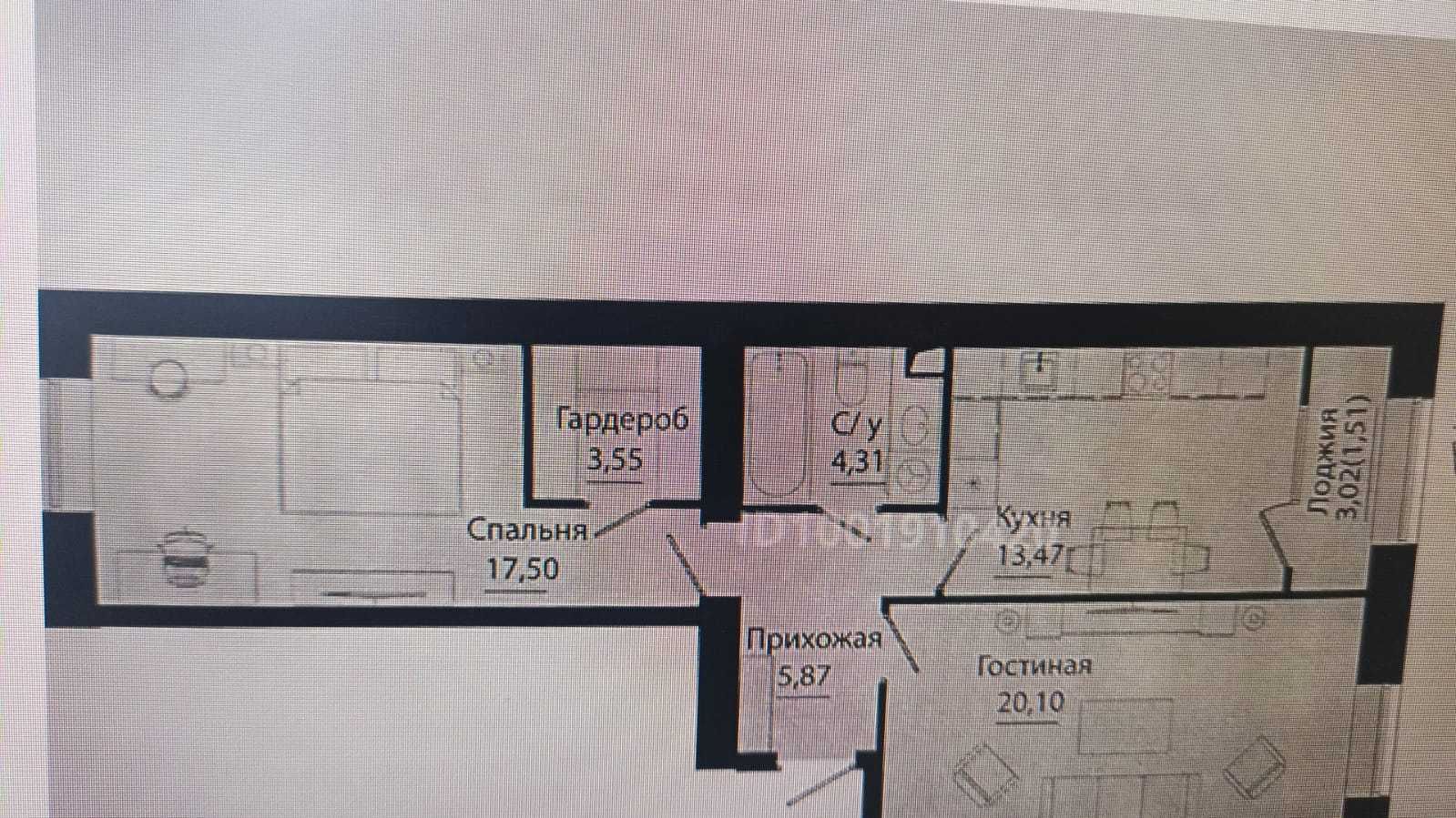Продам 2 комнатную квартиру в ЖК DAUYS.