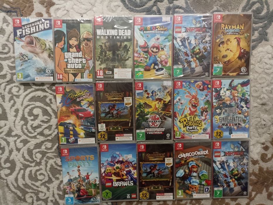 Диски для nintendo switch 1,, 2