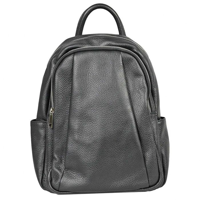 Дамска чанта от естествена кожа VERA Cerelina Италианска Раница, черна