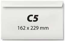 Plic C5, 162x229, offset alb,plic,C5,Bax de plicuri 500 buc,plic alb