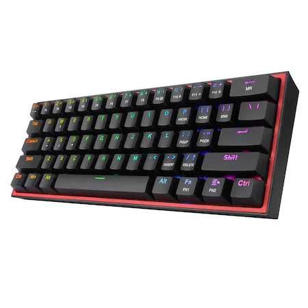 Tastatura mecanica gaming Redragon Fizz K617 RGB, negru, red switches