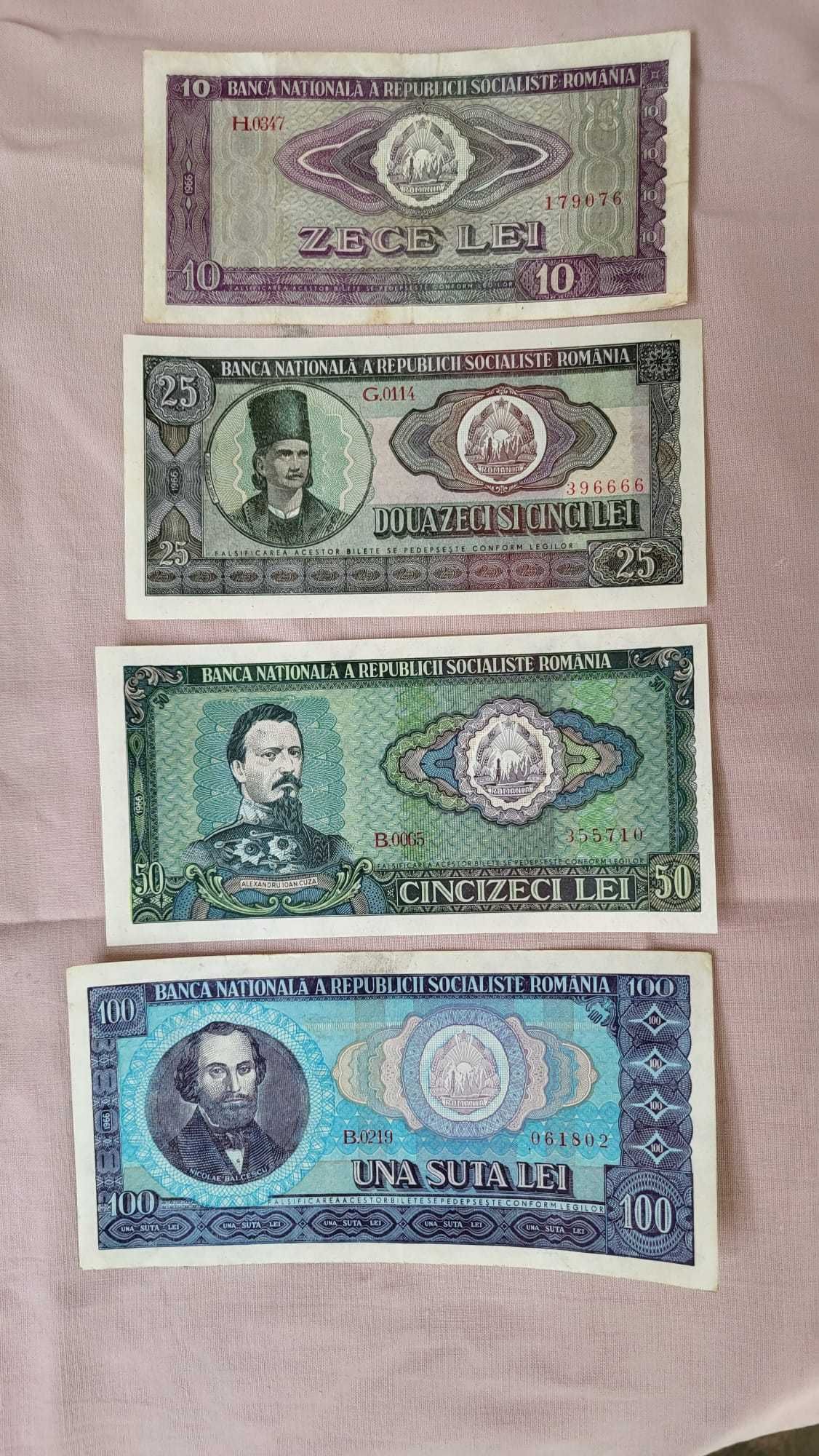 Romania 100 50 25 10 lei 1996 SET 4 BANCNOTE + 1000 lei 10.09.1941