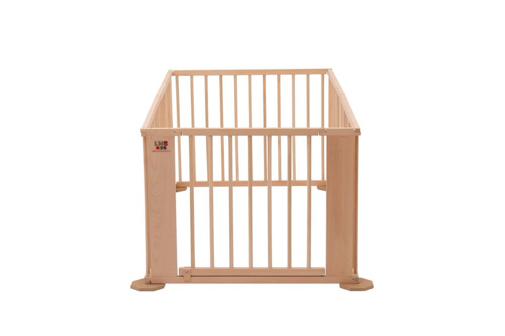 Tarc de joaca hexagonal 5+1 pentru copii si bebelusi, din lemn de fag