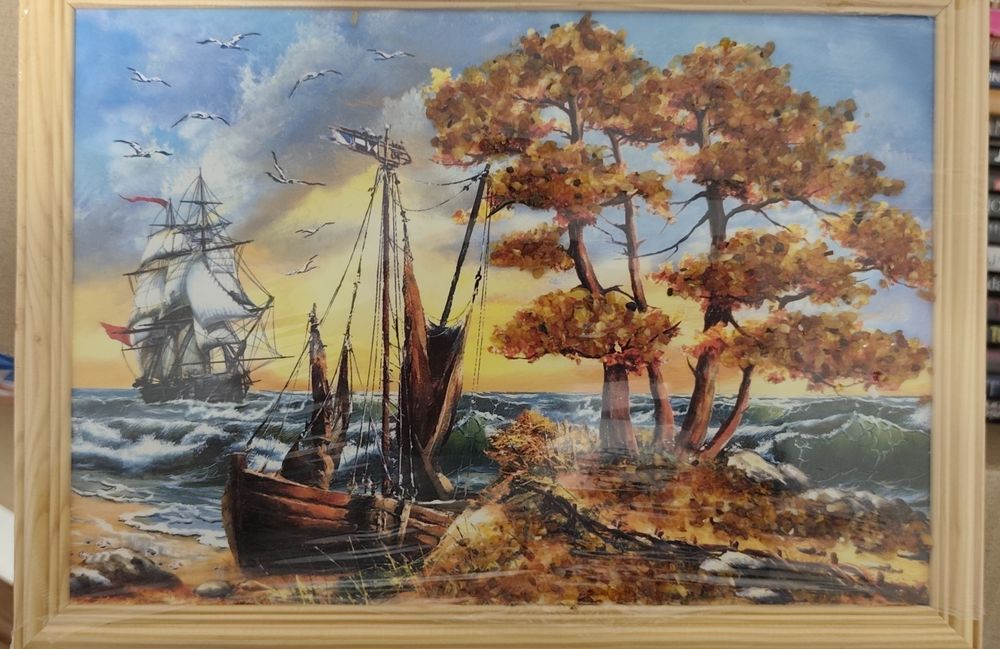 Tablou unicat decorativ cu pietricele nou