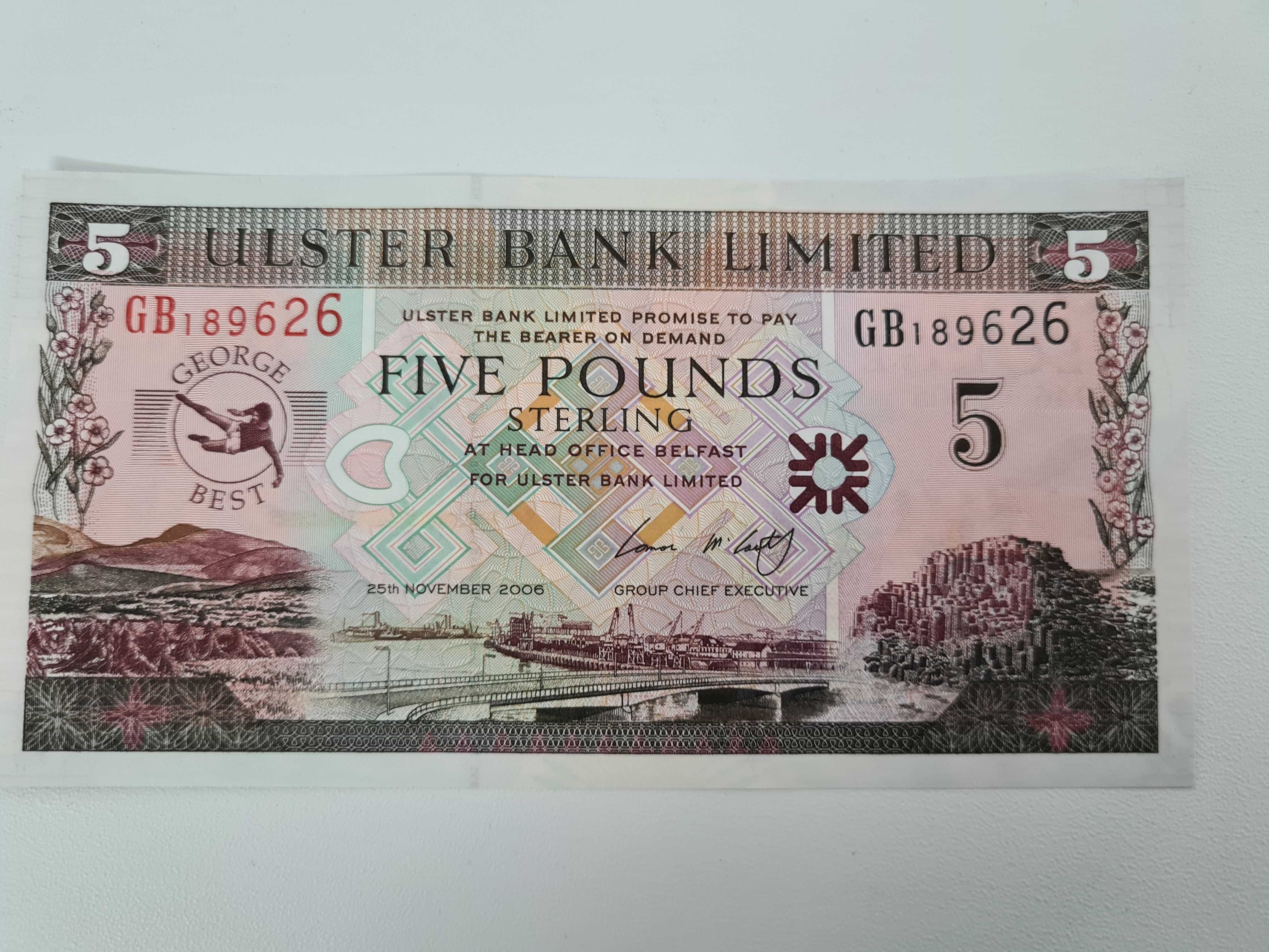 Банкнота Северная Ирландия 5 фунтов.