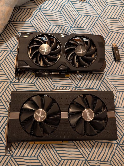 Placa video RX 580 și RX 470 8gb defecte nedesfăcute ventilatoare