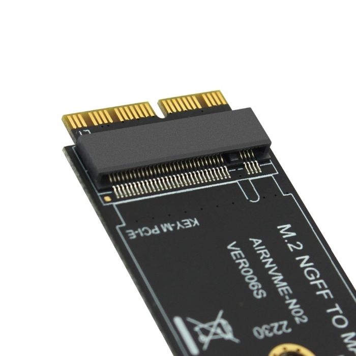 Adaptor SSD M.2 NGFF NVMe la 12+16 pini MacBook Air Pro 2013 - 2017