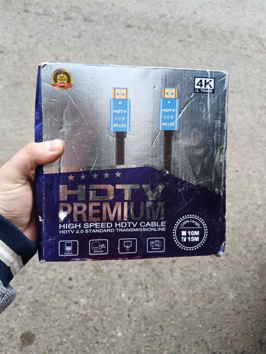 Продам HDMI кабель 4K Premium (2.0v)
Длина — 15 метров, отличное качес
