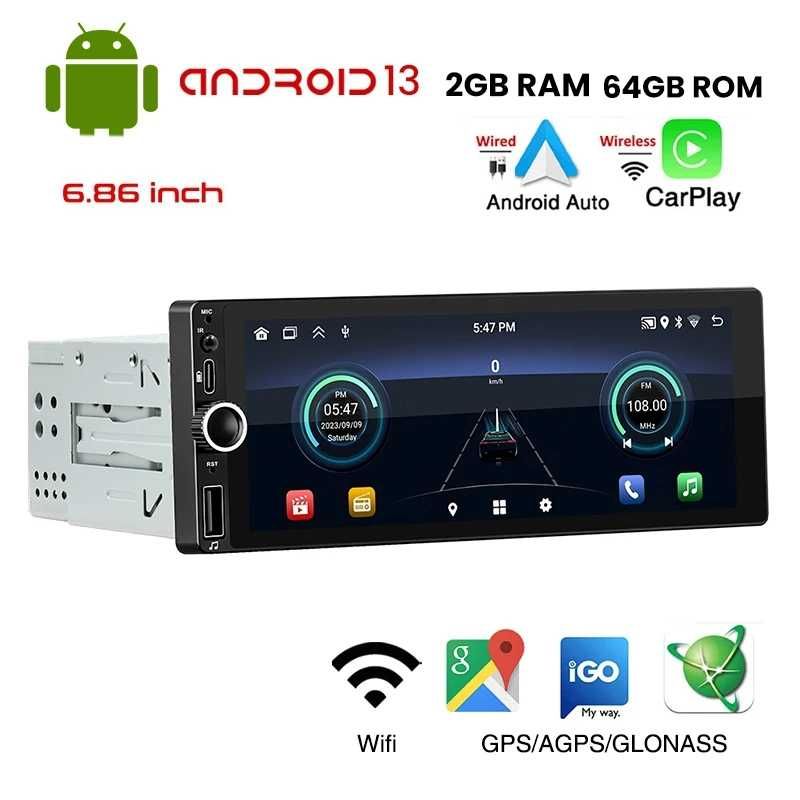 Single 1 DIN Android 13 multimedia player, мултимедия за кола, Камера