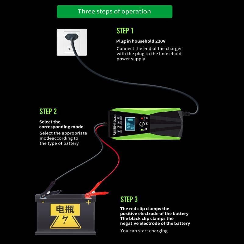 Професионално Зарядно за акумулатор кола 12v