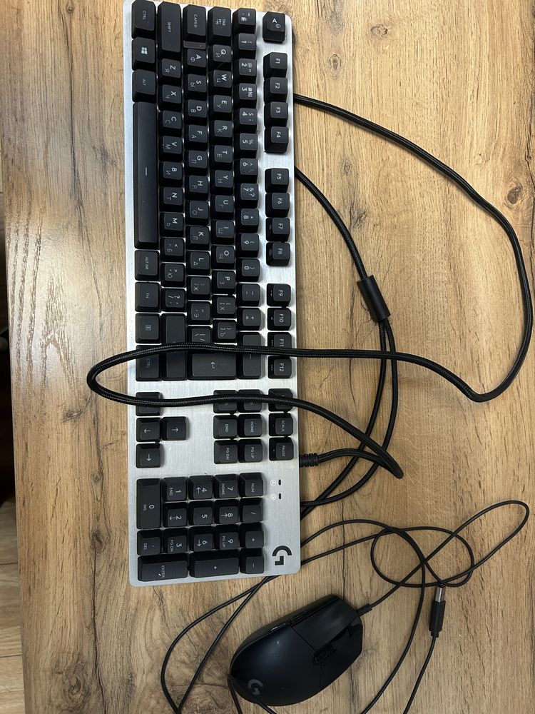 Клавиатура и мышка от Logitech (клав:g413, мышка:g102)