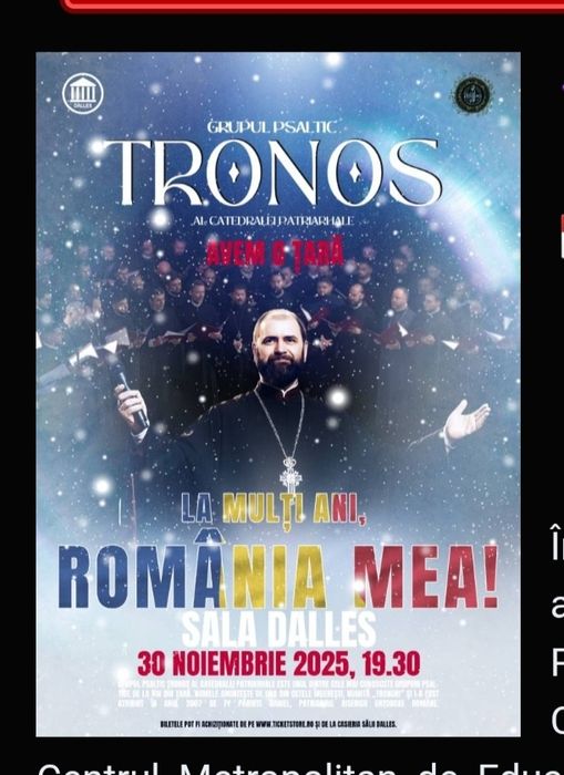 Bilet concert TRONOS, 30 noiembrie