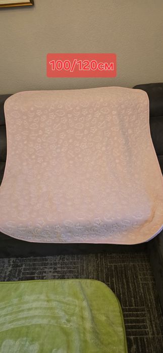 Пухкаво одеяло - розово, розово, зелено