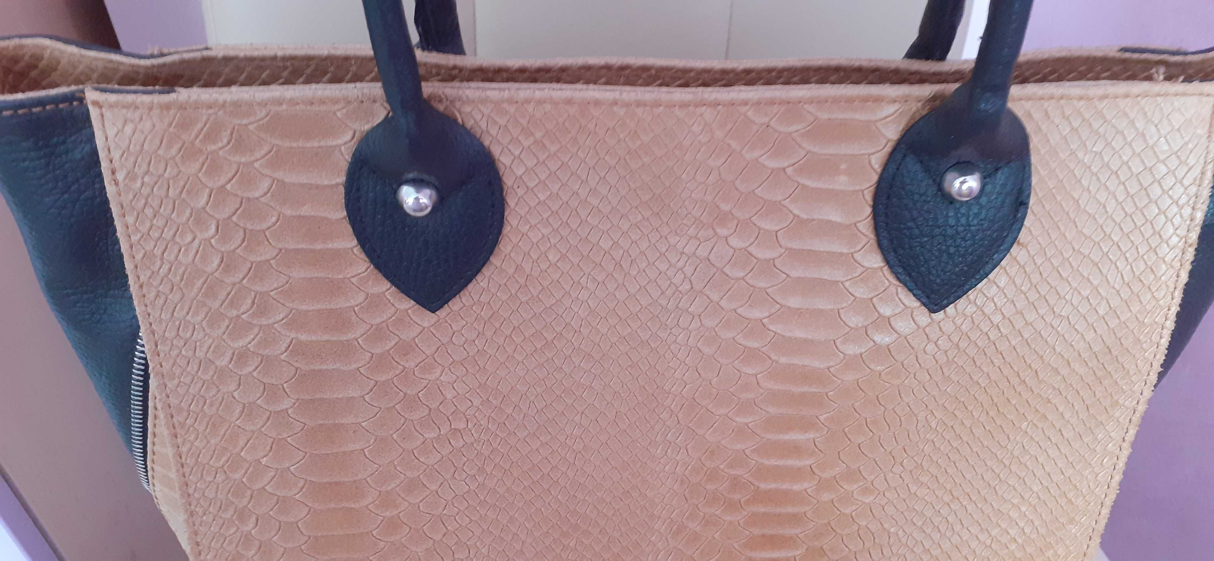 Дамска чанта от естествена кожа