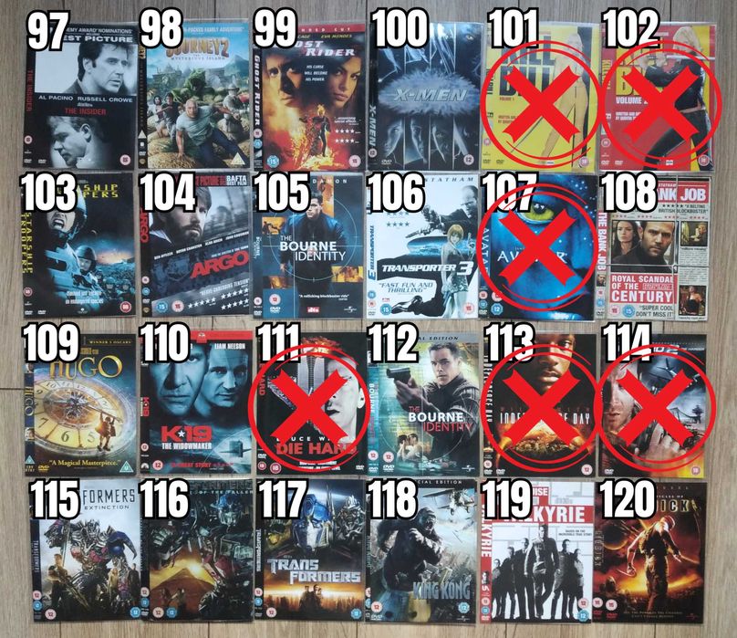 Екшън Филми DVD's Оригинални Дискове на Английски Език 4 лв/бр Movie