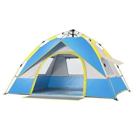 Cort camping,pliabil automat, 200x150x125cm,impermeabil, Albastru