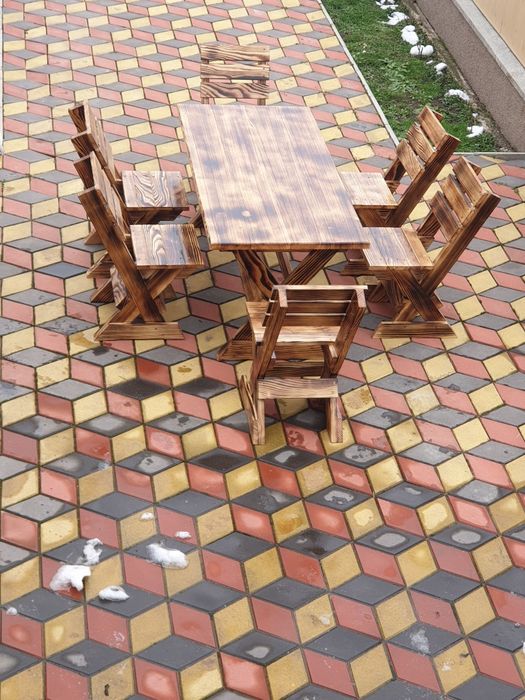 Mese,banci,scaune lemn masiv pentru gradina,terasa,foișor
